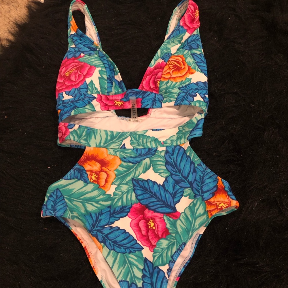 Forever 21 floral one piece